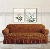 Zebra  Sofa Covers ( Copper)